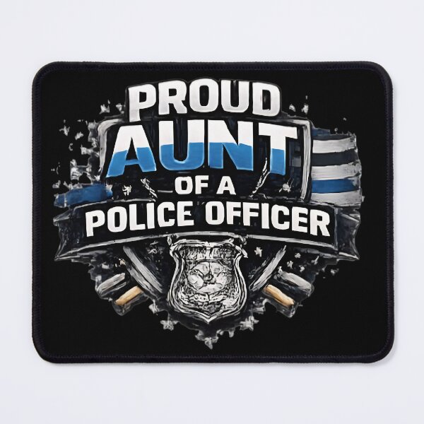 Item preview, Proud Aunt of a Police Officer - Thin Blue Line Badge designed and sold by DrukNaStyl.