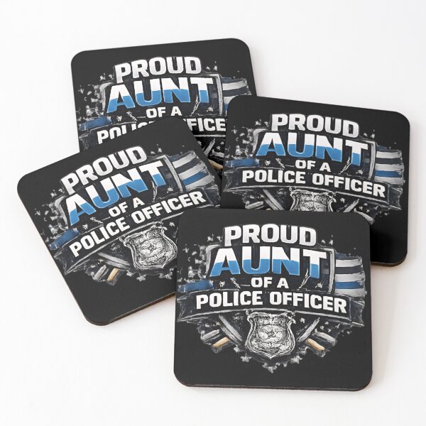 Item preview, Proud Aunt of a Police Officer - Thin Blue Line Badge designed and sold by DrukNaStyl.