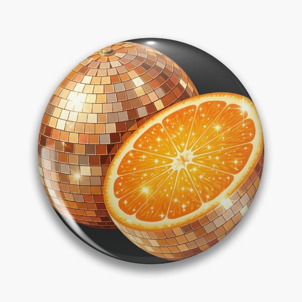 Item preview, Disco Orange Mirrorball Fruit – Retro Funky Citrus Aesthetic designed and sold by GiftsCreek.