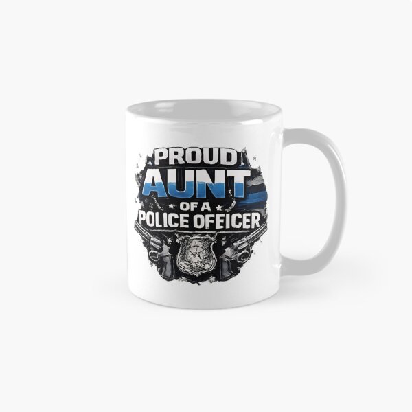 Item preview, Proud Aunt of a Police Officer - Thin Blue Line Badge designed and sold by DrukNaStyl.