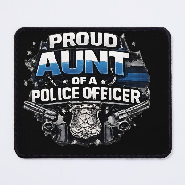Item preview, Proud Aunt of a Police Officer - Thin Blue Line Badge designed and sold by DrukNaStyl.