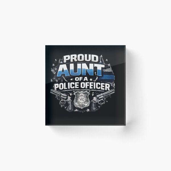 Item preview, Proud Aunt of a Police Officer - Thin Blue Line Badge designed and sold by DrukNaStyl.