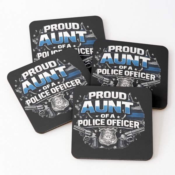 Item preview, Proud Aunt of a Police Officer - Thin Blue Line Badge designed and sold by DrukNaStyl.