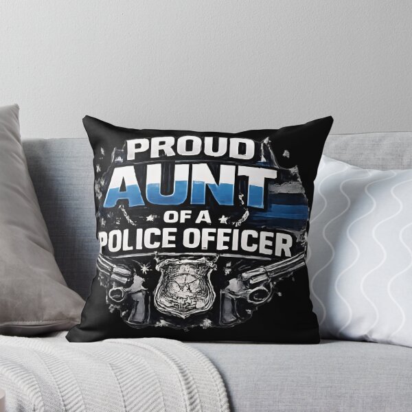 Item preview, Proud Aunt of a Police Officer - Thin Blue Line Badge designed and sold by DrukNaStyl.