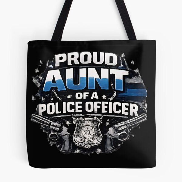 Item preview, Proud Aunt of a Police Officer - Thin Blue Line Badge designed and sold by DrukNaStyl.