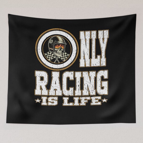 Item preview, ONLY RACING IS LIFE motorsport racing driver motorsport fans track days race team designed and sold by Jt41.