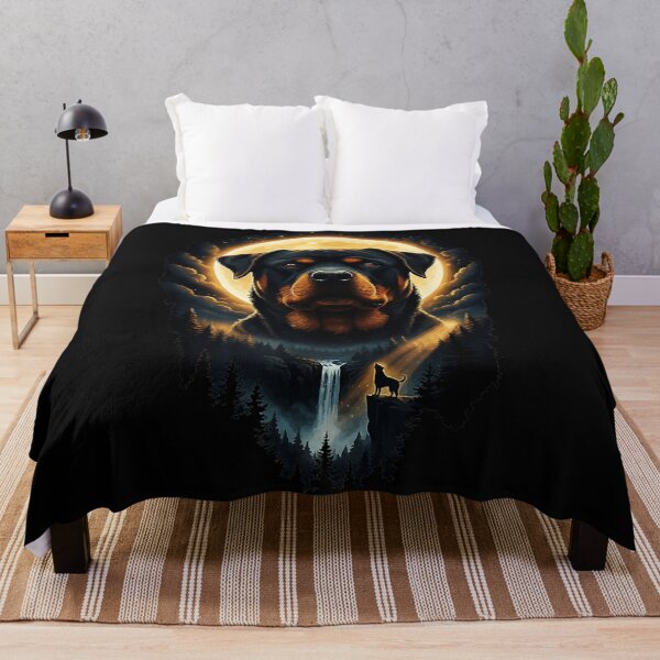 Item preview, Rottweiler Moon Dog Lover Pet Owner designed and sold by SanTiOmal.