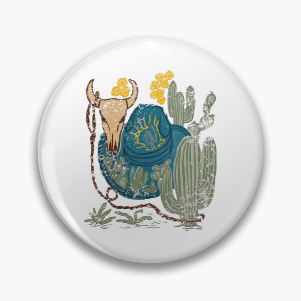 Item preview, Vintage Western Desert Aesthetic — Retro Cowboy Hat and Cactus Illustration designed and sold by Colorful-Garden.