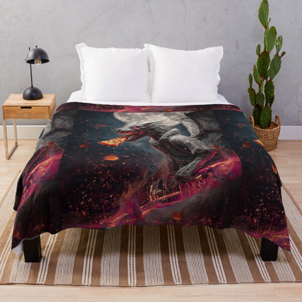 Item preview, Infernal Pizza Dragon – Dark Fantasy Surreal Beast Art designed and sold by Grafititee.