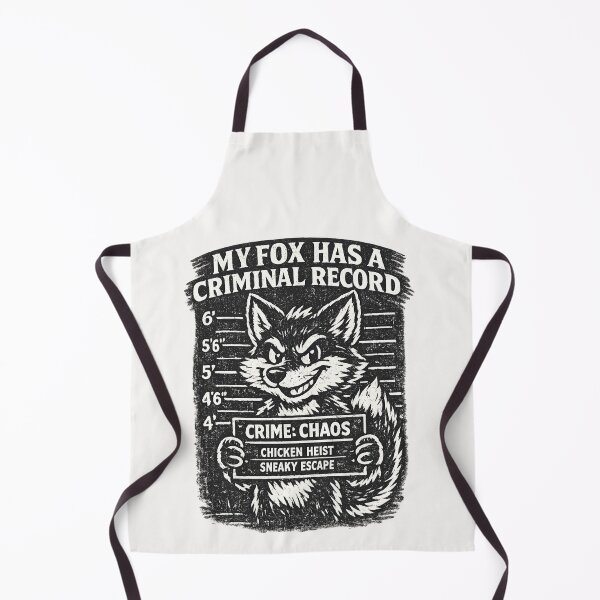 Item preview, My Fox Has A Criminal Record Fox Lover Animal Humor designed and sold by Pawsome Quotes.