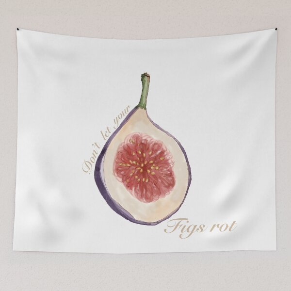Item preview, Don’t let your figs rot figs water colour  designed and sold by elizabeth web ✿.