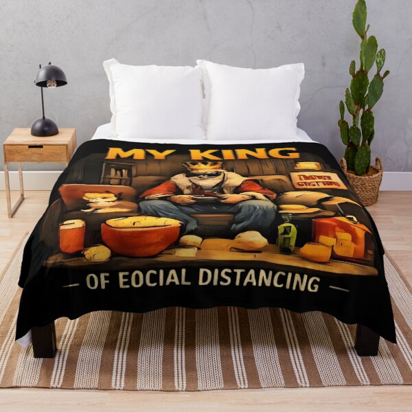 Item preview, King of Social Distancing - Funny Introvert Aesthetic designed and sold by DrukNaStyl.