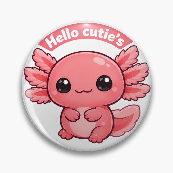 Item preview, CUTE PINK AXOLOTL STICKER - KAWAII MARINE LIFE PUNS  designed and sold by ascendzero.
