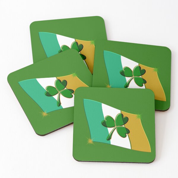 Item preview, Irish Flag with Shamrock designed and sold by artsygenarian.