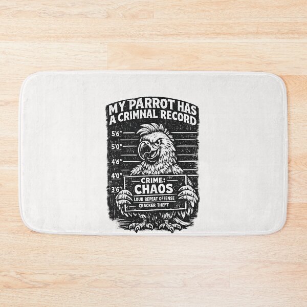 Item preview, My Parrot Has A Criminal Record Funny Parrot Owner Pet Bird Lover designed and sold by Pawsome Quotes.