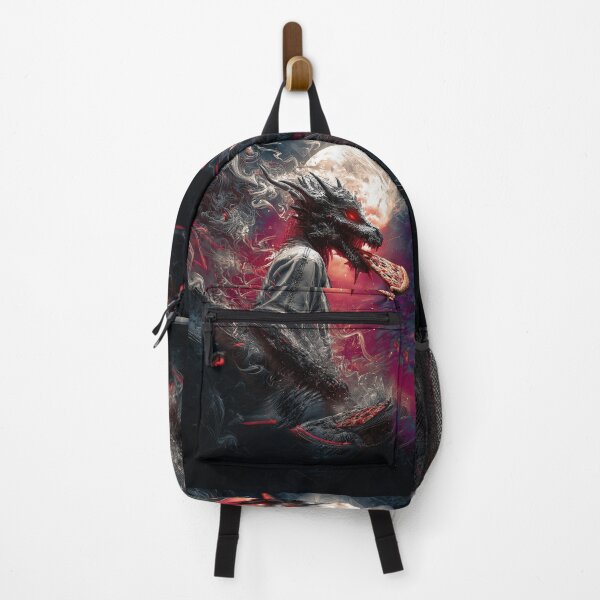 Item preview, Infernal Pizza Dragon – Dark Fantasy Surreal Beast Art designed and sold by Grafititee.