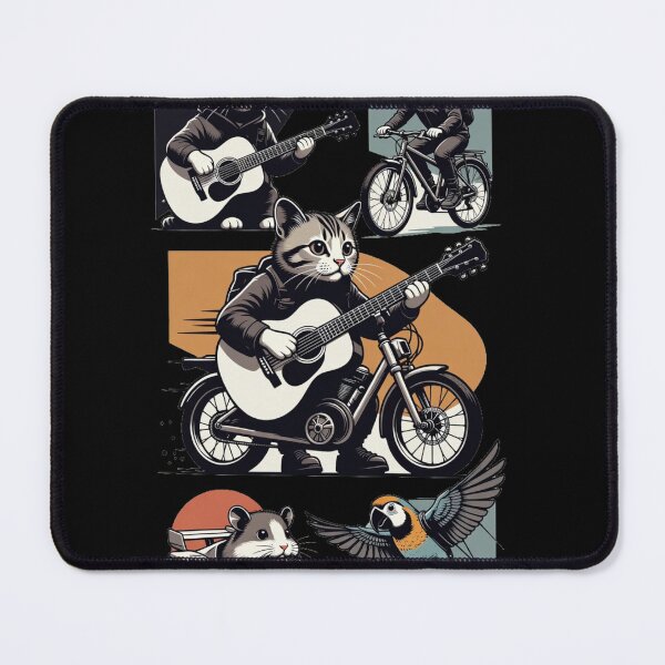 Item preview, Rad Pet Adventure Club - Guitar Cat, Biking Dog & Racing Hamster designed and sold by GenZFashion000.