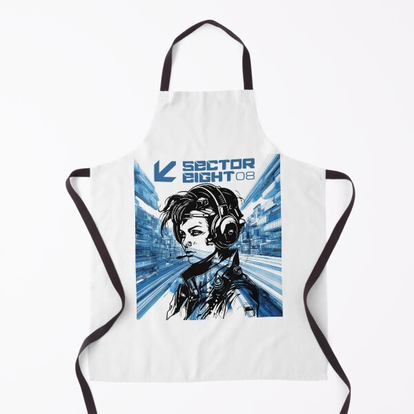Item preview, Cyberpunk Sector Eight Hacker Girl designed and sold by DimensionShift.