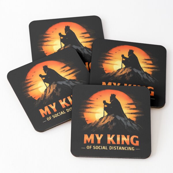 Item preview, King of Social Distancing - Funny Introvert Aesthetic designed and sold by DrukNaStyl.