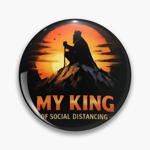 Item preview, King of Social Distancing - Funny Introvert Aesthetic designed and sold by DrukNaStyl.