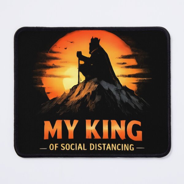 Item preview, King of Social Distancing - Funny Introvert Aesthetic designed and sold by DrukNaStyl.