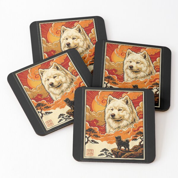 Item preview, Samoyed Dog Japanese Sun Pet Owner Canine Lover designed and sold by SanTiOmal.