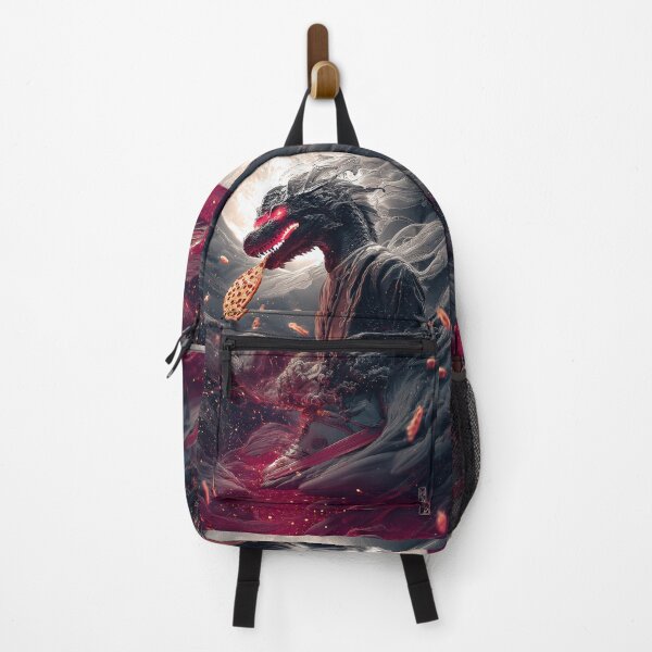 Item preview, Infernal Pizza Dragon – Dark Fantasy Surreal Beast Art designed and sold by Grafititee.