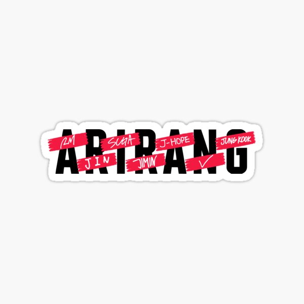 Arirang BTS Concert World Tour Sticker