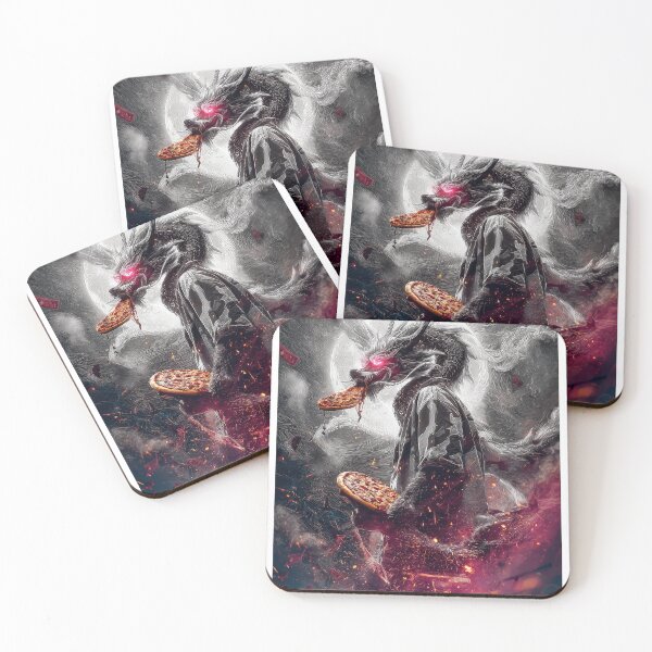 Item preview, Infernal Pizza Dragon – Dark Fantasy Surreal Beast Art designed and sold by Grafititee.
