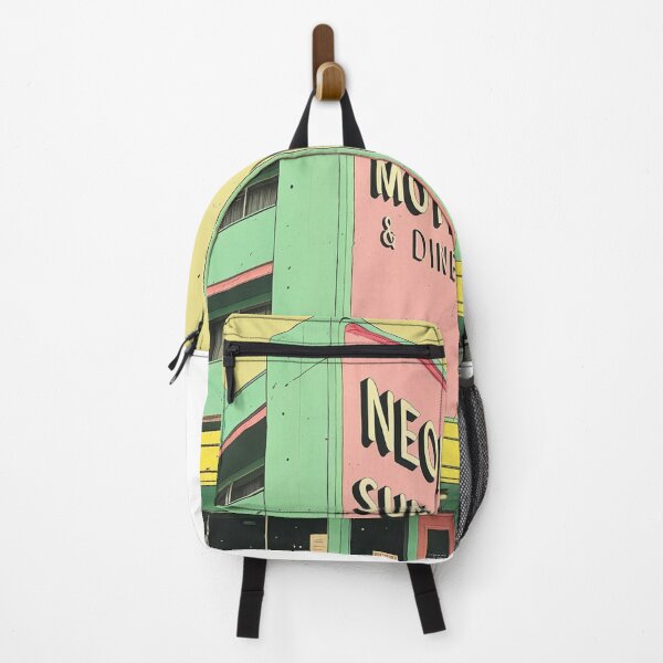 Item preview, Neon Sunset Motel & Retro Diner Aesthetic Poster designed and sold by shlepyart.