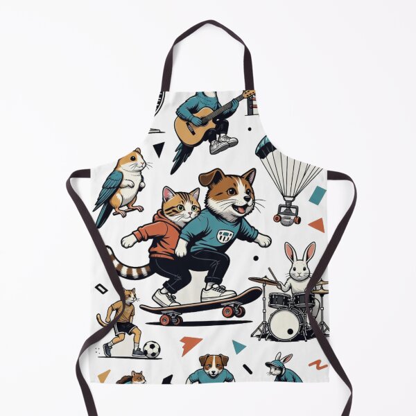 Item preview, Crazy Pet Hobby Mashup - Funny Animals Sports and Music Collage designed and sold by GenZFashion000.