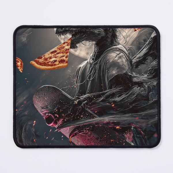 Item preview, Infernal Pizza Dragon – Dark Fantasy Surreal Beast Art designed and sold by Grafititee.
