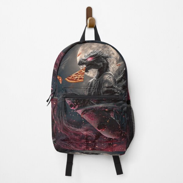 Item preview, Infernal Pizza Dragon – Dark Fantasy Surreal Beast Art designed and sold by Grafititee.