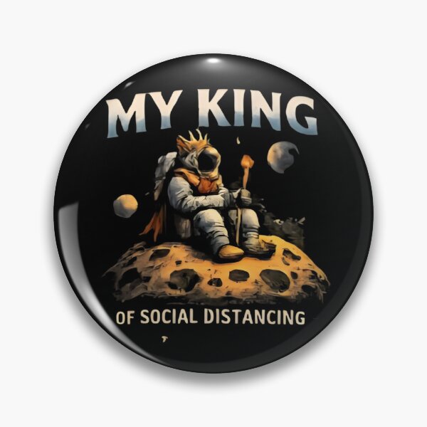 Item preview, King of Social Distancing - Funny Introvert Aesthetic designed and sold by DrukNaStyl.