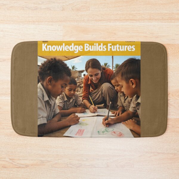 Item preview, "Knowledge Builds Futures — Learn, Hope, Rebuild" designed and sold by Creative-RE.