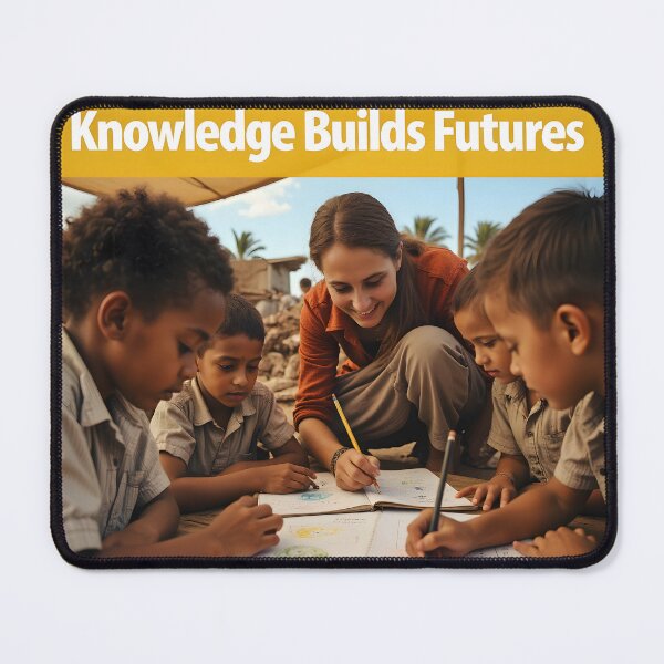 Item preview, "Knowledge Builds Futures — Learn, Hope, Rebuild" designed and sold by Creative-RE.