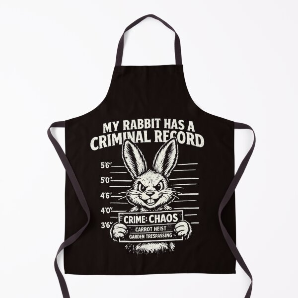 Item preview, My Rabbit Has A Criminal Record Pet Owner Bunny Lover Funny Gift designed and sold by Pawsome Quotes.