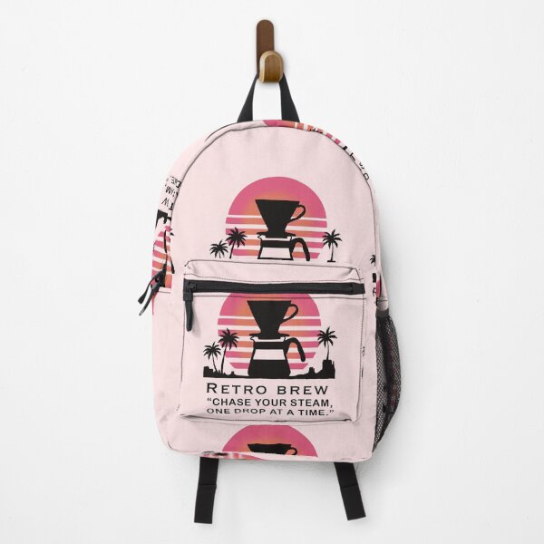 Item preview, Synthwave Coffee Logo with Tropical Sunset designed and sold by Senorona.