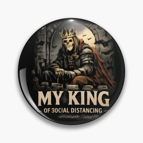 Item preview, King of Social Distancing - Funny Introvert Aesthetic designed and sold by DrukNaStyl.