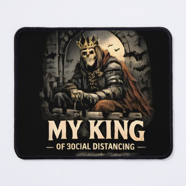Item preview, King of Social Distancing - Funny Introvert Aesthetic designed and sold by DrukNaStyl.