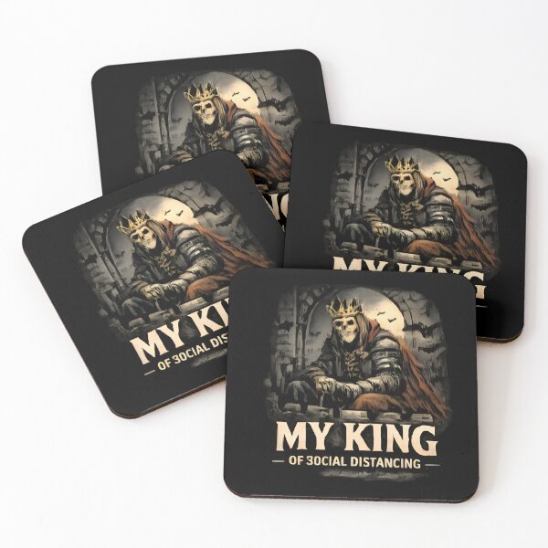 Item preview, King of Social Distancing - Funny Introvert Aesthetic designed and sold by DrukNaStyl.