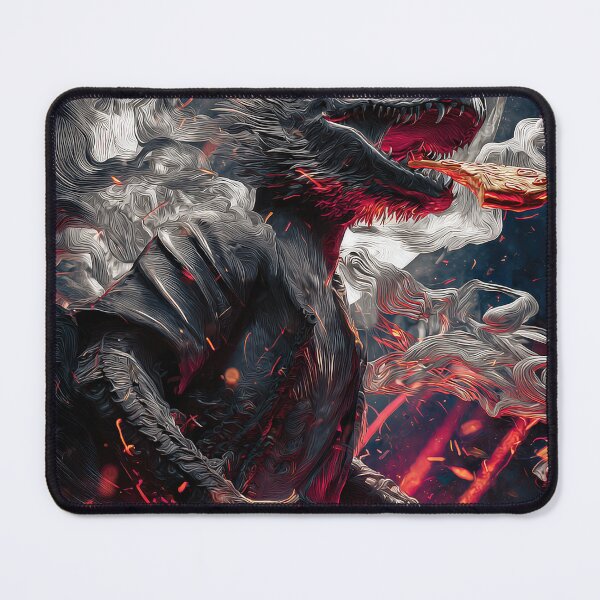 Item preview, Infernal Pizza Dragon – Dark Fantasy Surreal Beast Art designed and sold by Grafititee.