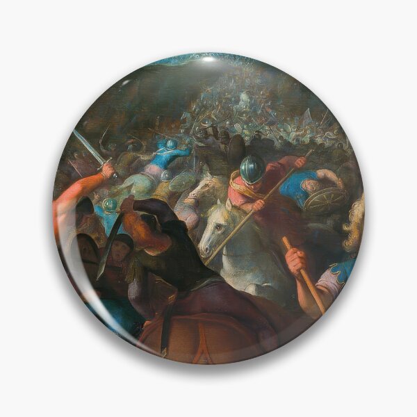 Item preview, Valentinus Taken Prisoner Dramatic Roman Battle Painting designed and sold by TheSoulOfArt.