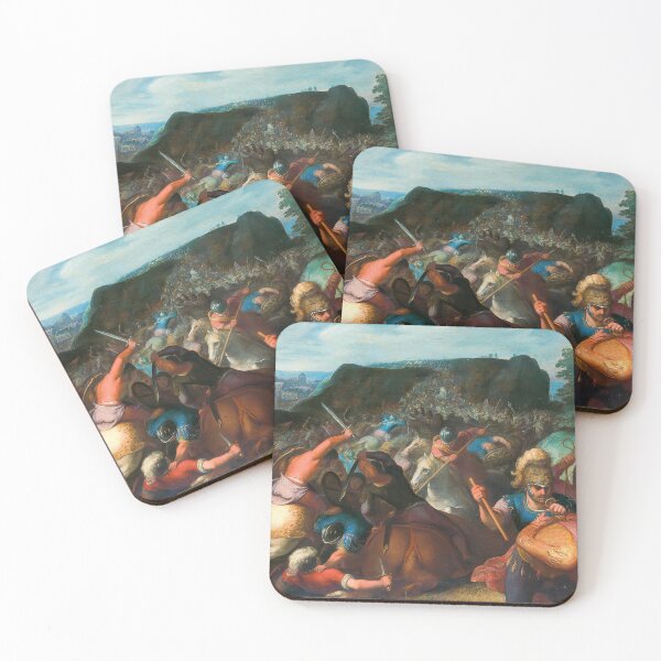 Item preview, Valentinus Taken Prisoner Dramatic Roman Battle Painting designed and sold by TheSoulOfArt.