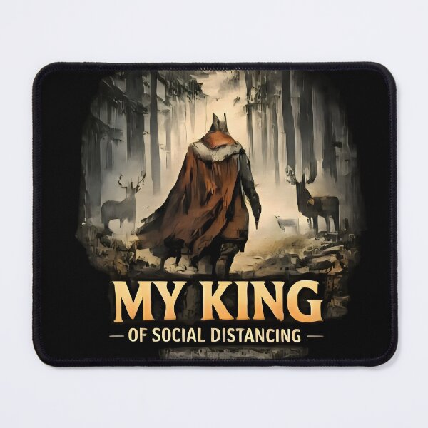 Item preview, King of Social Distancing - Funny Introvert Aesthetic designed and sold by DrukNaStyl.