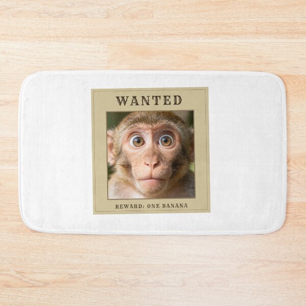 Item preview, Wanted Poster Monkey Banana Bounty Reward designed and sold by yodaddydesigns.