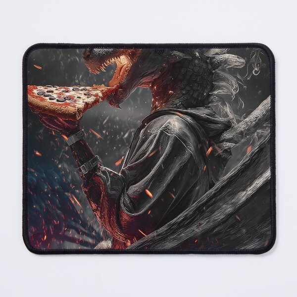 Item preview, Infernal Pizza Dragon – Dark Fantasy Surreal Beast Art designed and sold by Grafititee.