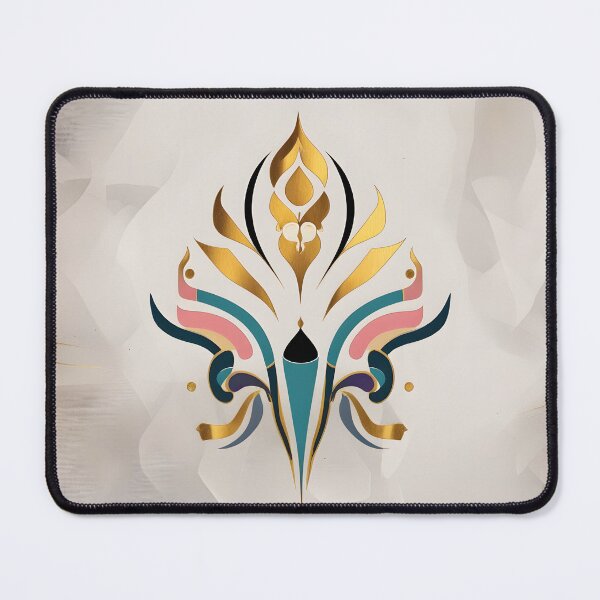 Item preview, Abstract Thai Sacred Geometry Symbol – Modern Gold Thai Spiritual Art designed and sold by ArtnarongDesign.