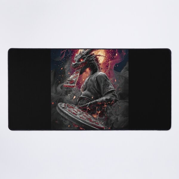 Item preview, Infernal Pizza Dragon – Dark Fantasy Surreal Beast Art designed and sold by Grafititee.