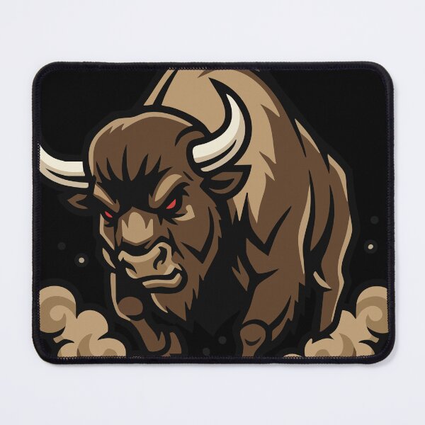 Item preview, Wild Bison Charge Mascot Buffalo Spirit designed and sold by PixelStudioBe.